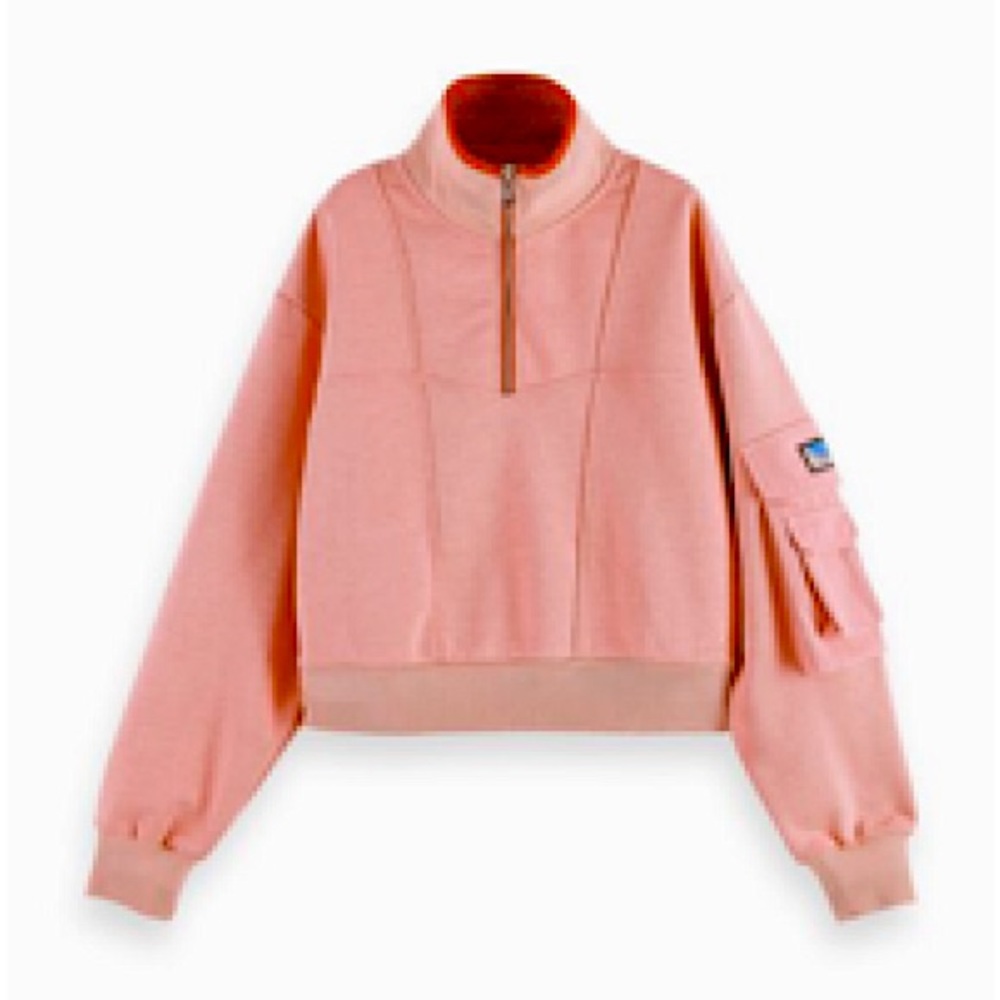 Scotch and Soda cropped oversized sweater